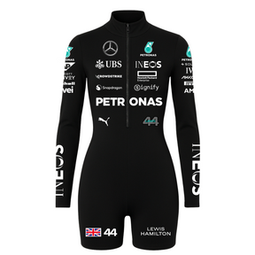 Macaquinho Lewis Hamilton Preto Mercedes - 2024