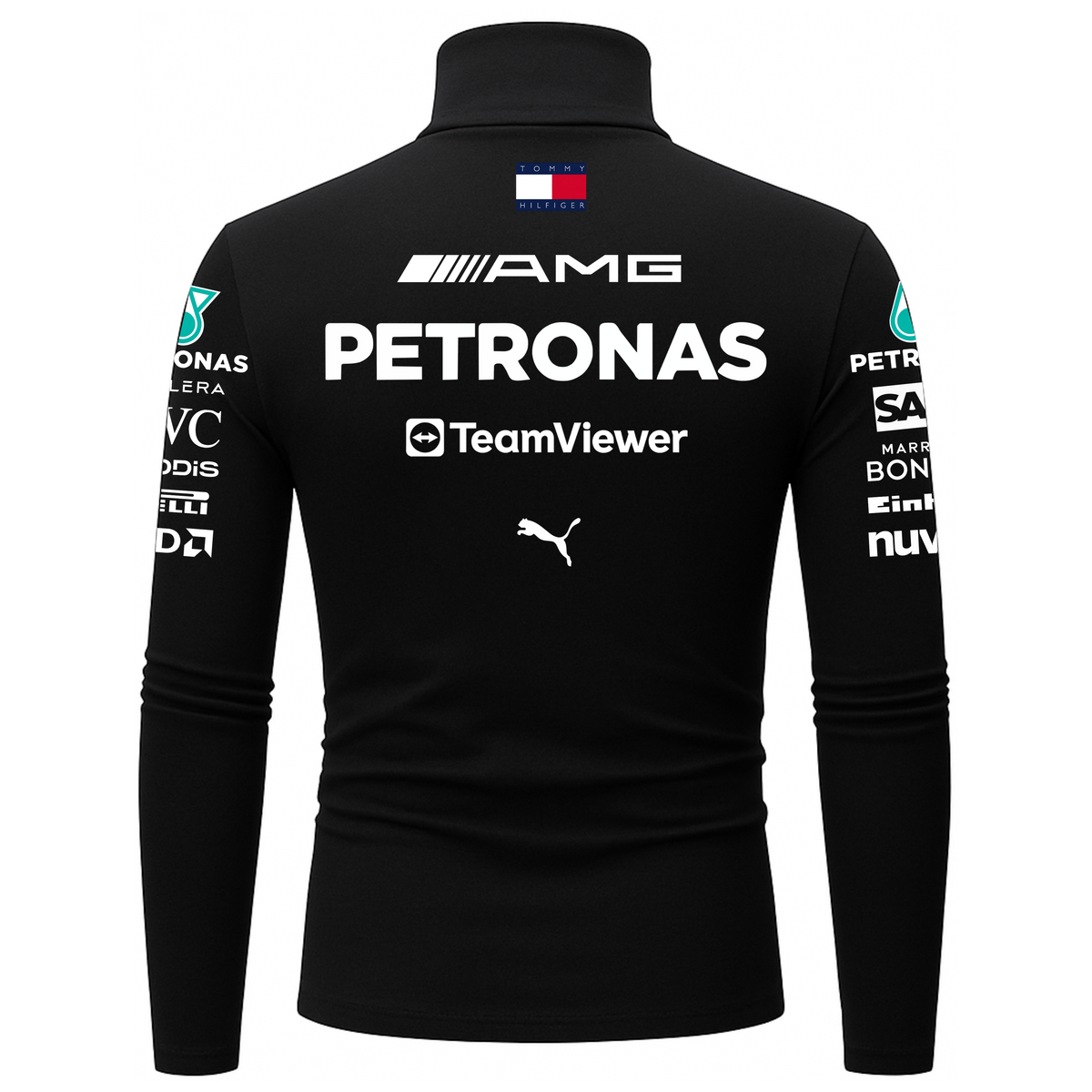 Camiseta Masculina Mercedes Lewis Hamilton Preto