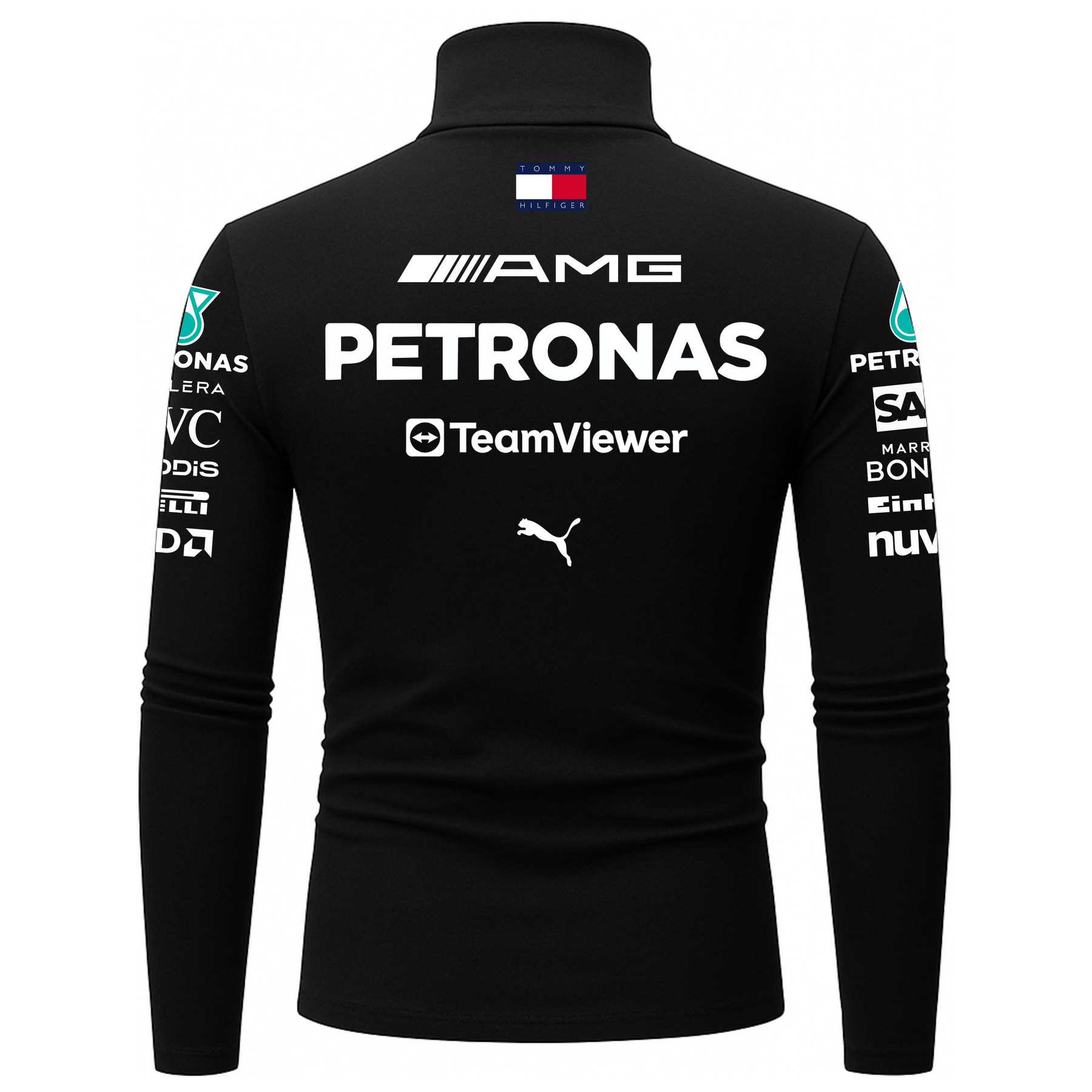 Camiseta Masculina Mercedes Lewis Hamilton Preto