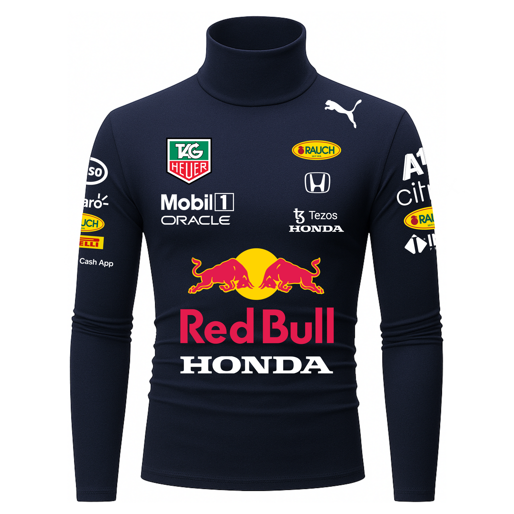 Camiseta Masculina Red Bull Max Verstappen Azul marinho
