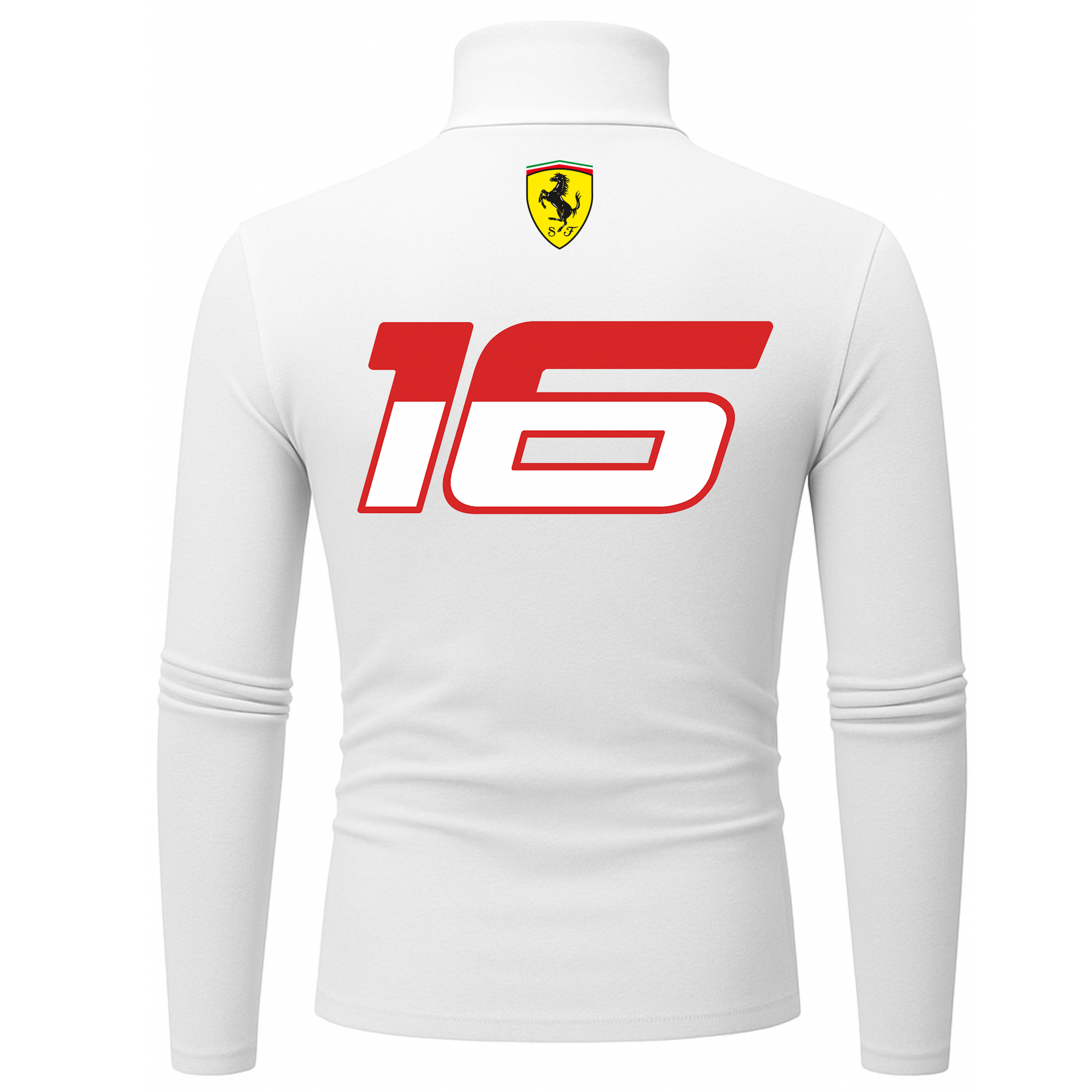 Camiseta Masculina Ferrari Charles Leclerc Branco
