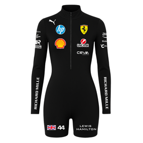 Macaquinho Lewis Hamilton Ferrari Preto - 2025