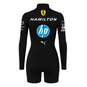 Macaquinho Lewis Hamilton Ferrari Preto - 2025