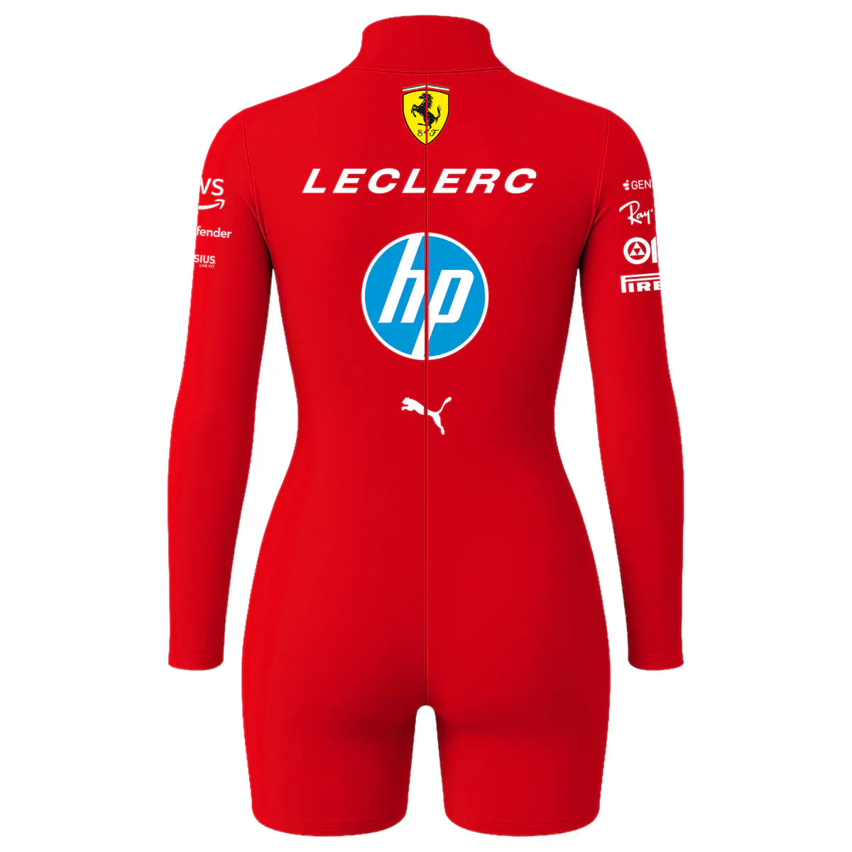Macaquinho Charles Leclerc Ferrari Vermelho - 2025