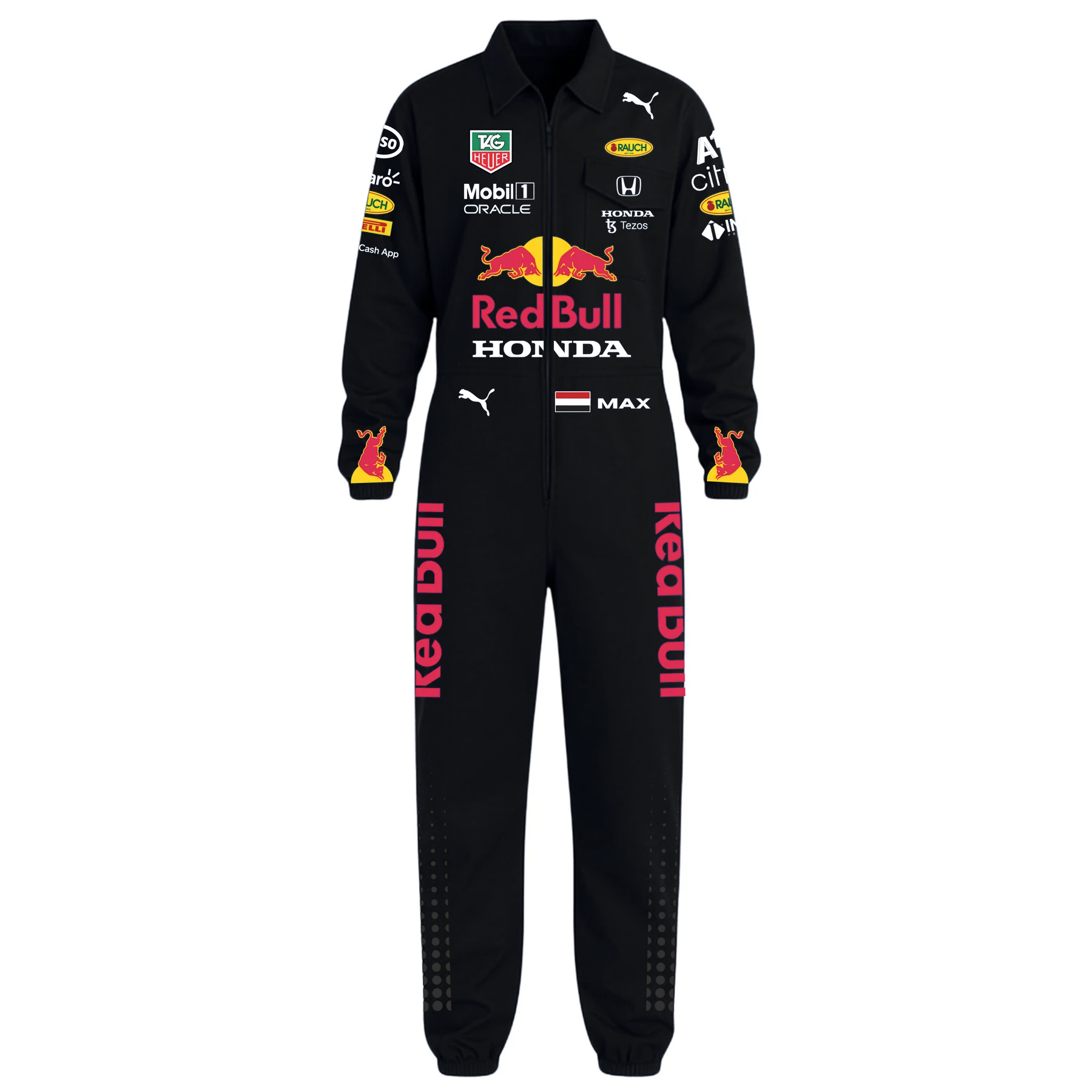 Macacao Red Bull Max Verstappen Preto - Oxford Masculino