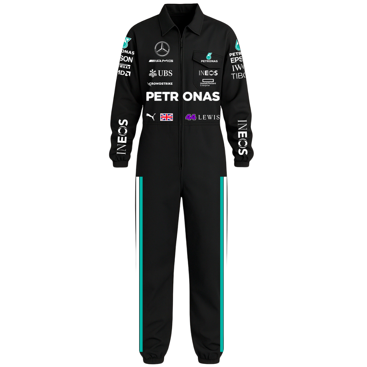 Macacao Oxford Masculino - Mercedes Lewis Hamilton