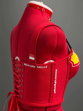 Conjunto Charles Leclerc Ferrari Jaqueta + Corset + Saia