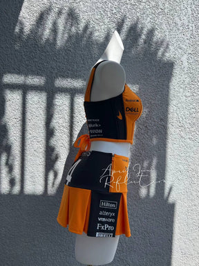 Conjunto Lando Norris Mclaren Jaqueta + Corset + Saia