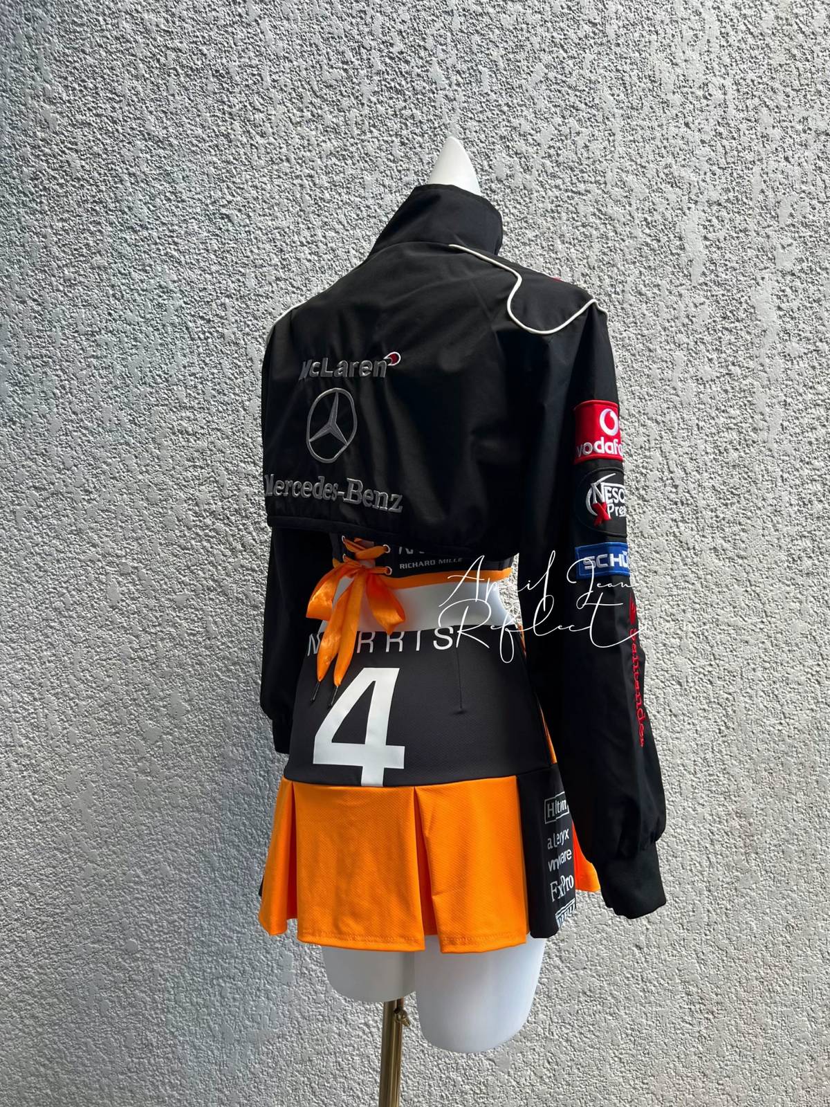 Conjunto Lando Norris Mclaren Jaqueta + Corset + Saia