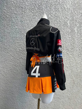 Conjunto Lando Norris Mclaren Jaqueta + Corset + Saia