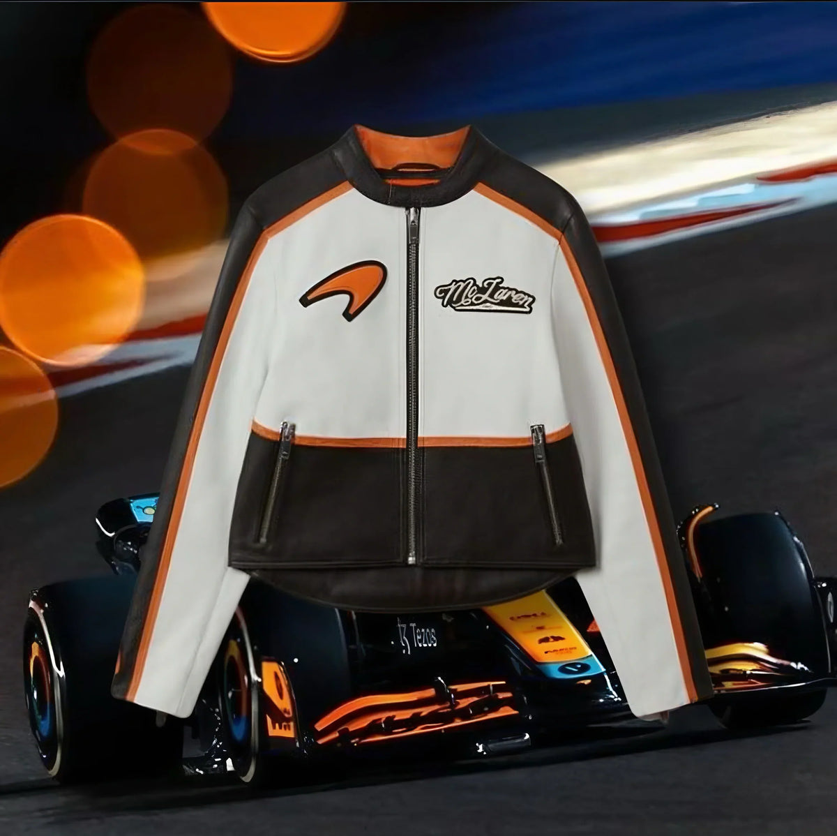 Jaqueta McLaren de Couro