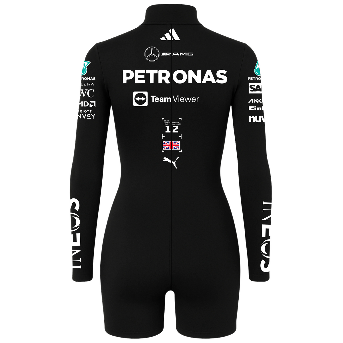 Macaquinho Kimi Antonelli Preto Mercedes - 2025