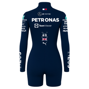 Macaquinho George Russell Azul Marinho Mercedes - 2024