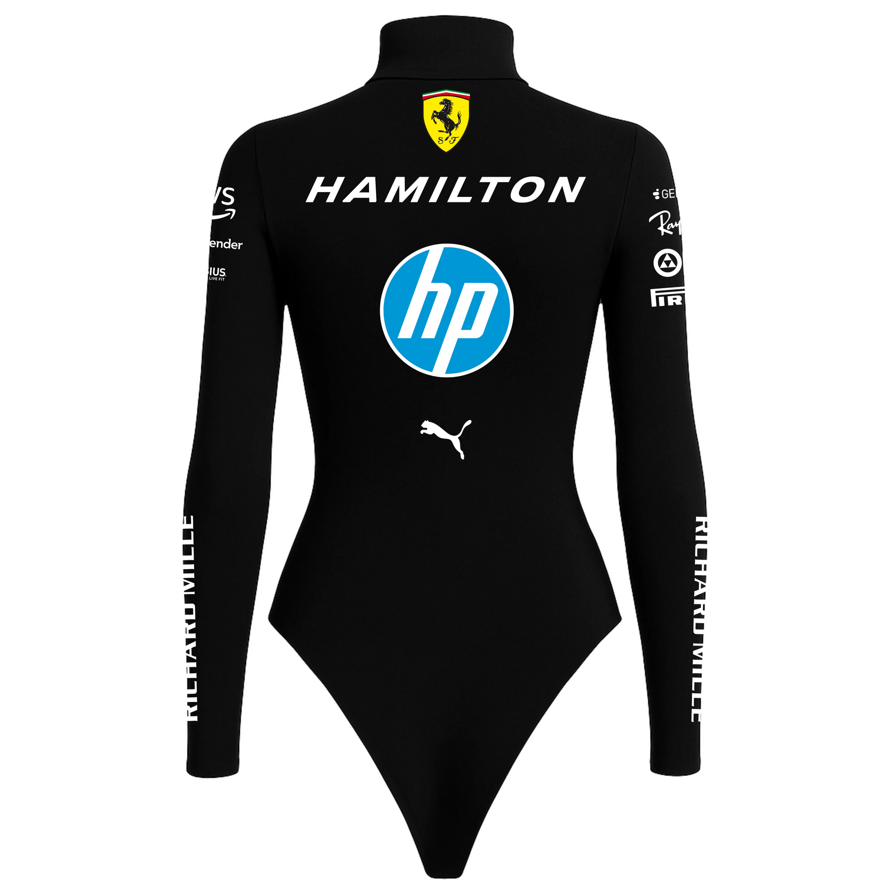 Body Lewis Hamilton Ferrari Preto - 2025