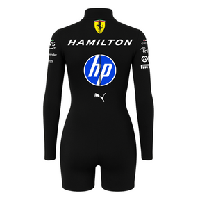 Macaquinho Lewis Hamilton Ferrari Preto - 2025