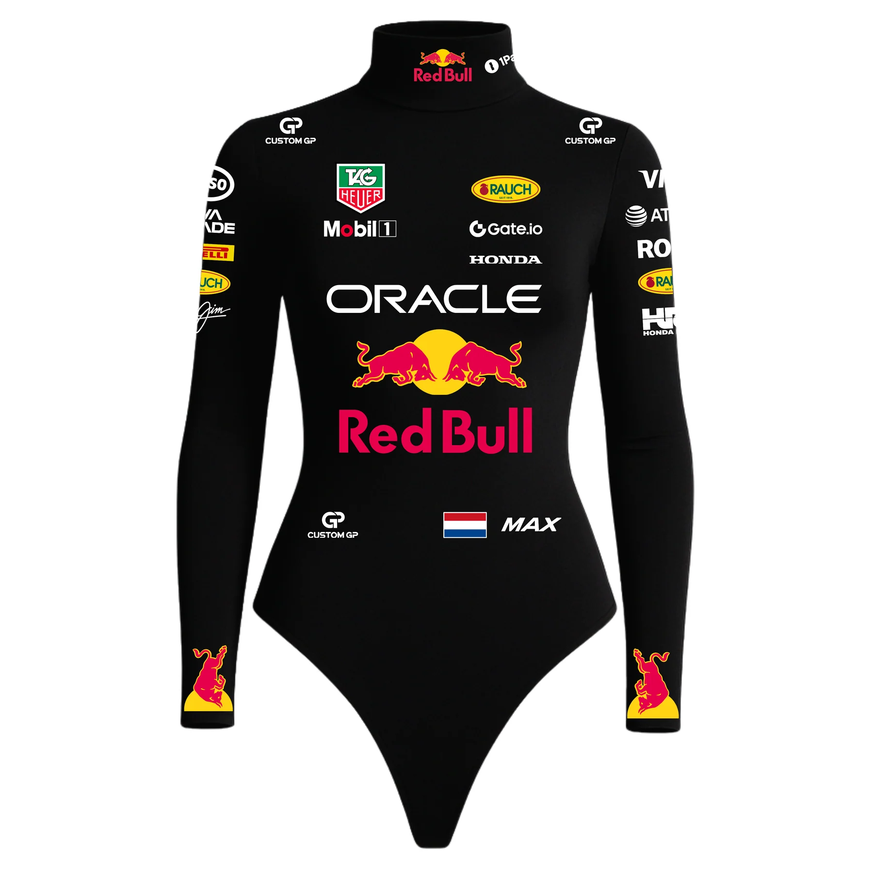 Conjunto Red Bull Body + Macacão Preto